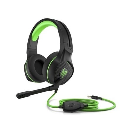 HP Pavilion 400 Kabling Headset - Elegant Black & Green Design, Superior Sound Quality